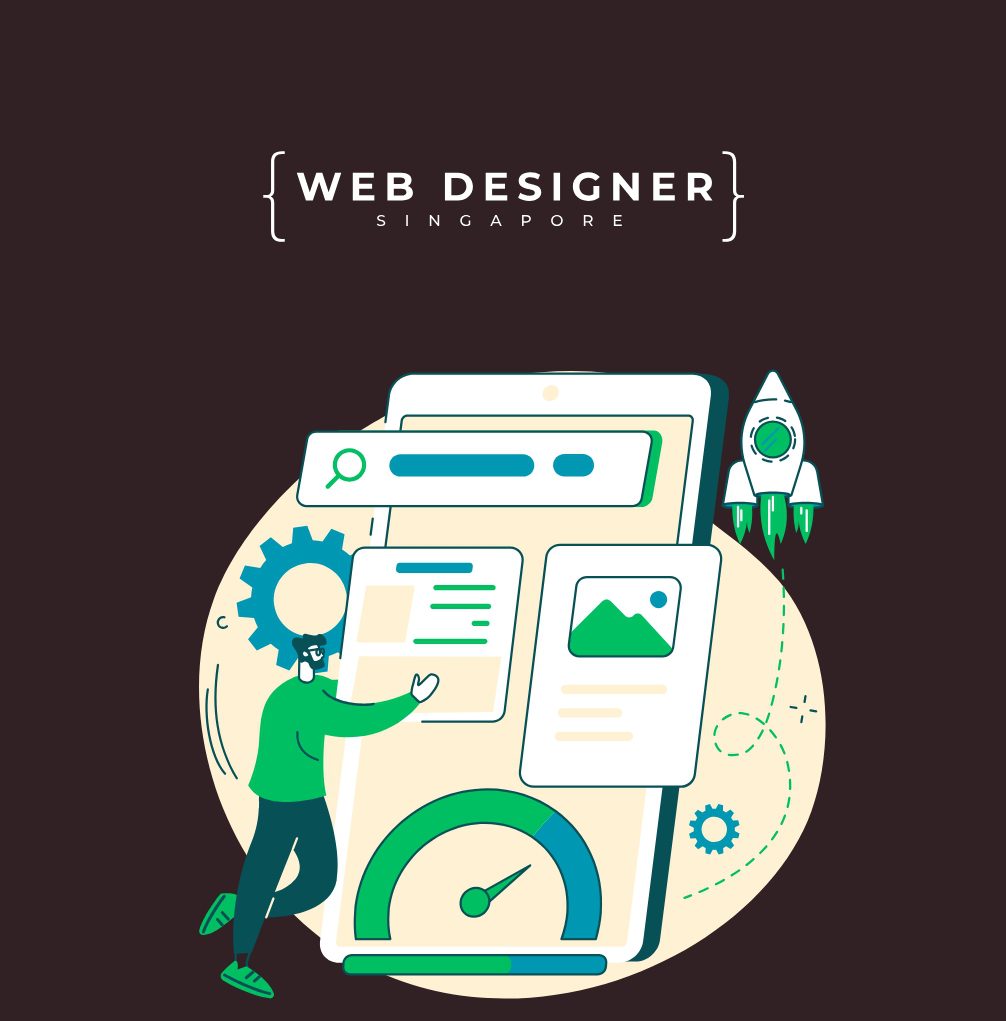 Singapore freelance web designer working remotely on a website project