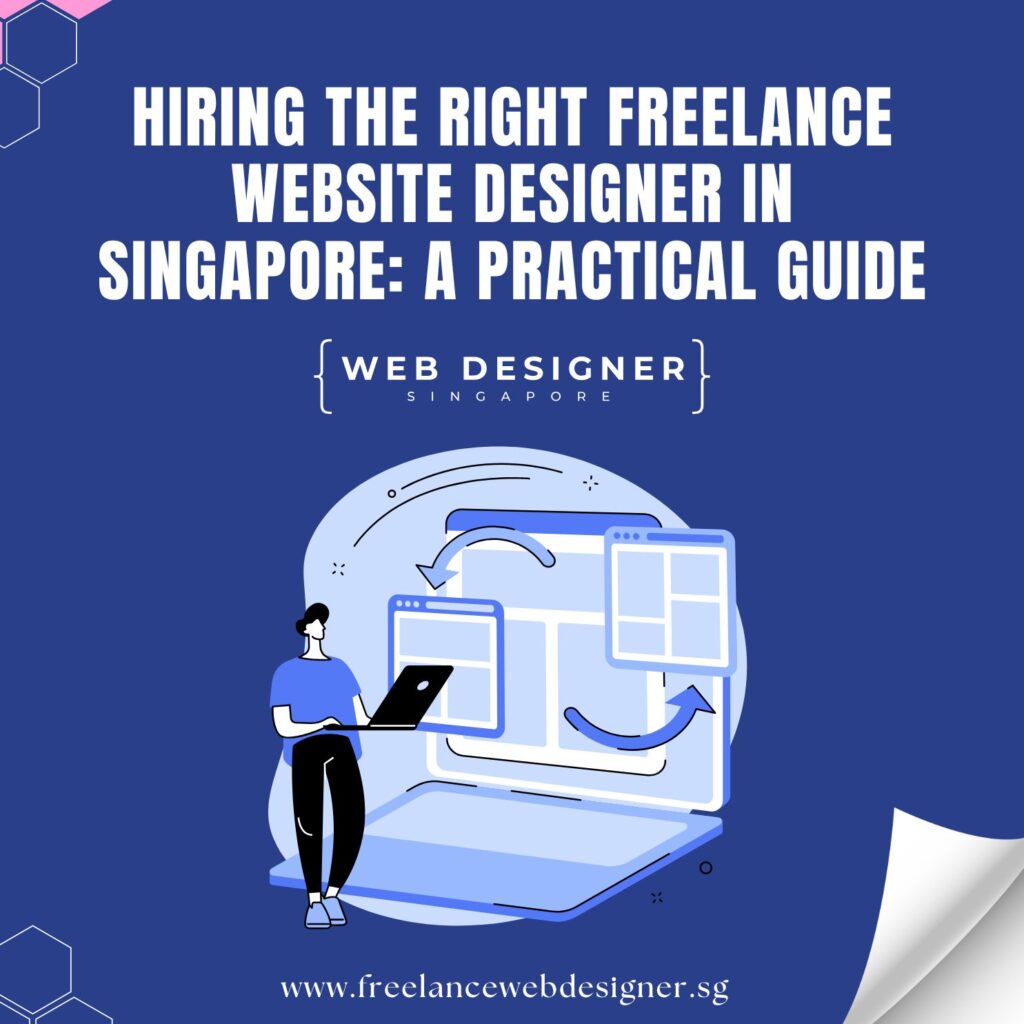 Website wireframe design by Singapore freelancer