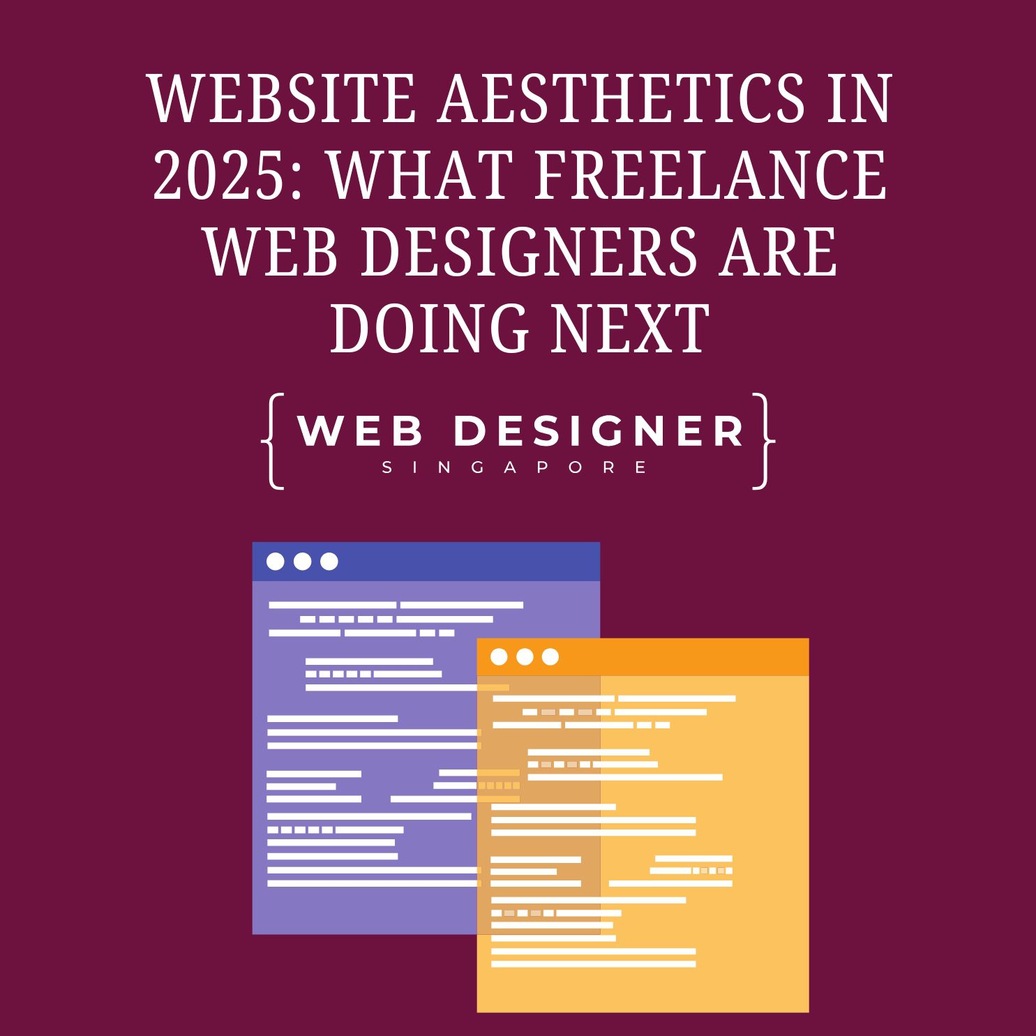 Minimalist and AI-driven website design trends by Singapore freelancers