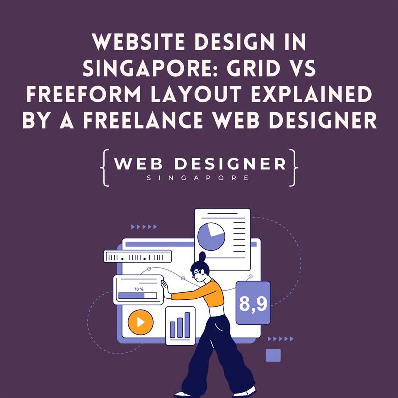 Freeform website layout design by Singapore freelance website designer