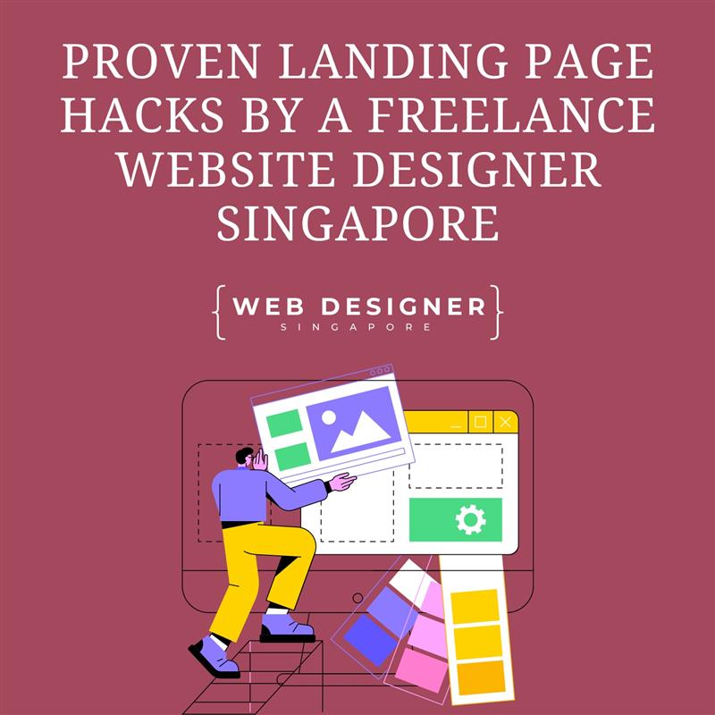 Website Designer Singapore showcasing minimalist landing page design